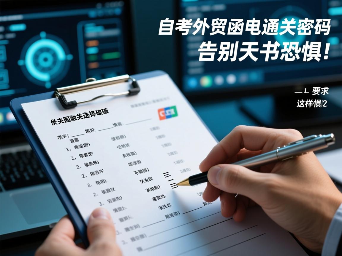 自考外贸函电通关密码，选择题填空题这样破，告别天书恐惧！