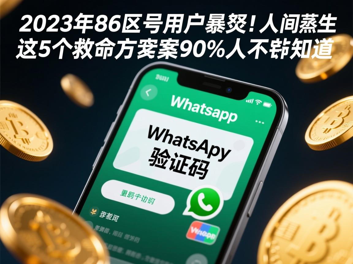 2023年86区号用户暴怒!WhatsApp验证码人间蒸发,这5个救命方案90%人不知道