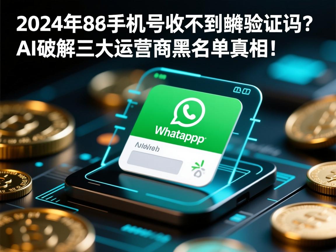 2024年86手机号收不到WhatsApp验证码?AI破解三大运营商黑名单真相!