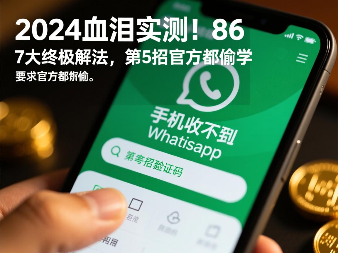 2024血泪实测！86手机收不到WhatsApp验证码的7大终极解法，第5招官方都偷学