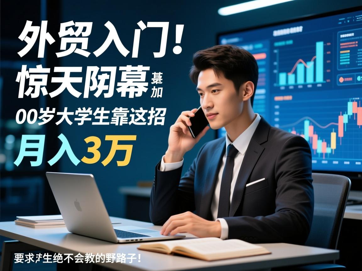 外贸入门惊天内幕,00后大学生靠这招月入3万,老师绝不会教的野路子! 外贸入门惊天内幕,00后大学生靠这招月入3万,老师绝不会教的野路子!