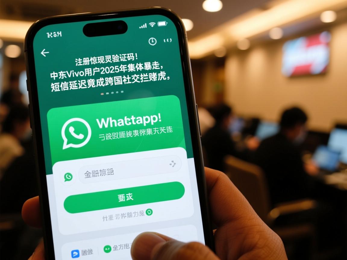 WhatsApp注册惊现幽灵验证码！中东VIVO用户2025年集体暴走，短信延迟竟成跨国社交拦路虎