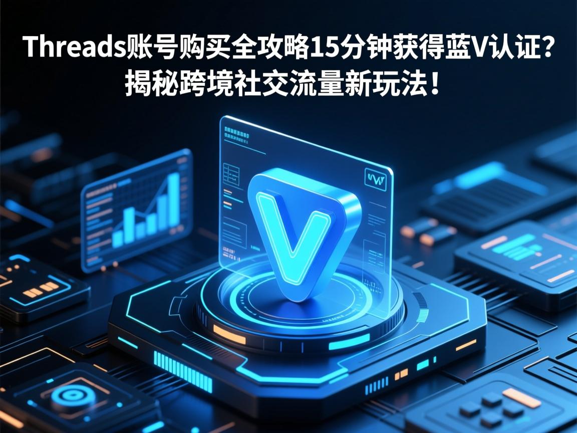 Threads账号购买全攻略，15分钟获得蓝V认证？揭秘跨境社交流量新玩法！