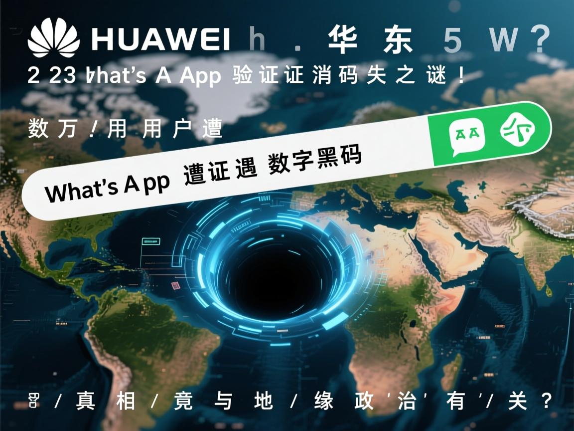2023华为中东WhatsApp验证码消失之谜！数万用户遭遇数字黑洞，真相竟与地缘政治有关？