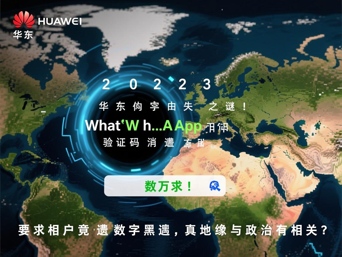 2023华为中东WhatsApp验证码消失之谜!数万用户遭遇数字黑洞,真相竟与地缘政治有关?