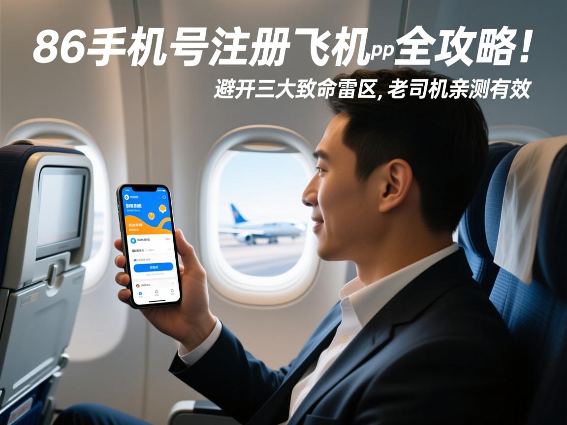 86手机号注册飞机App全攻略!避开三大致命雷区,老司机亲测有效