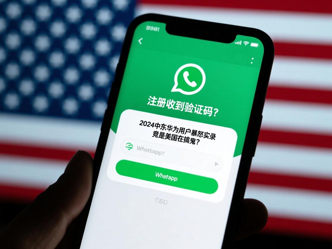 WhatsApp注册收不到验证码?2024中东华为用户暴怒实录,竟是美国在搞鬼?