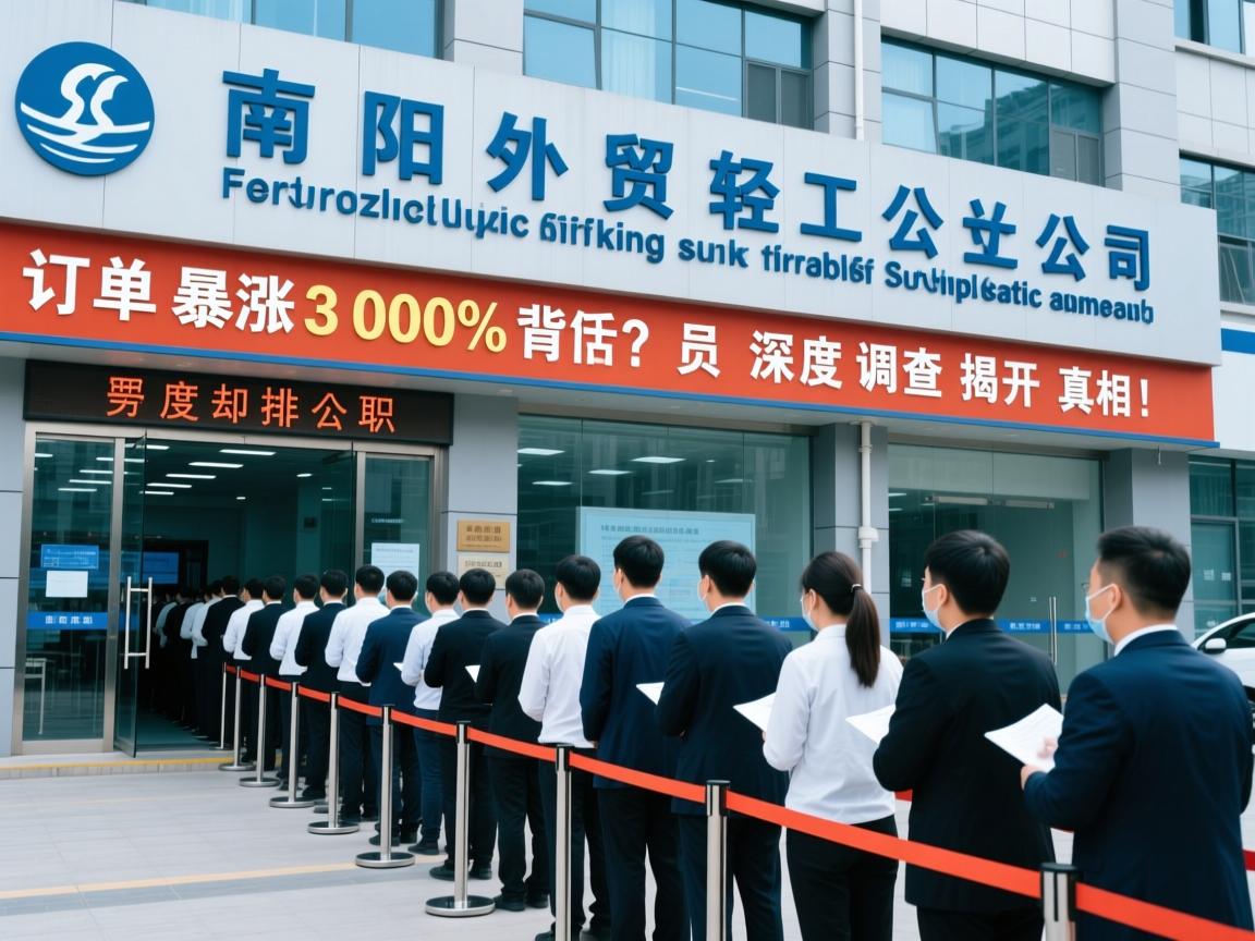 南阳外贸轻工公司,订单暴涨300%背后,员工却排队离职?深度调查揭开真相!