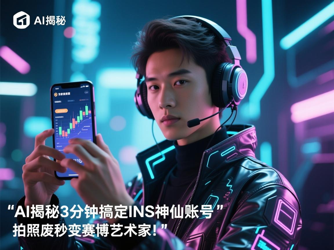 AI揭秘,3分钟搞定INS神仙账号,拍照废秒变赛博艺术家!