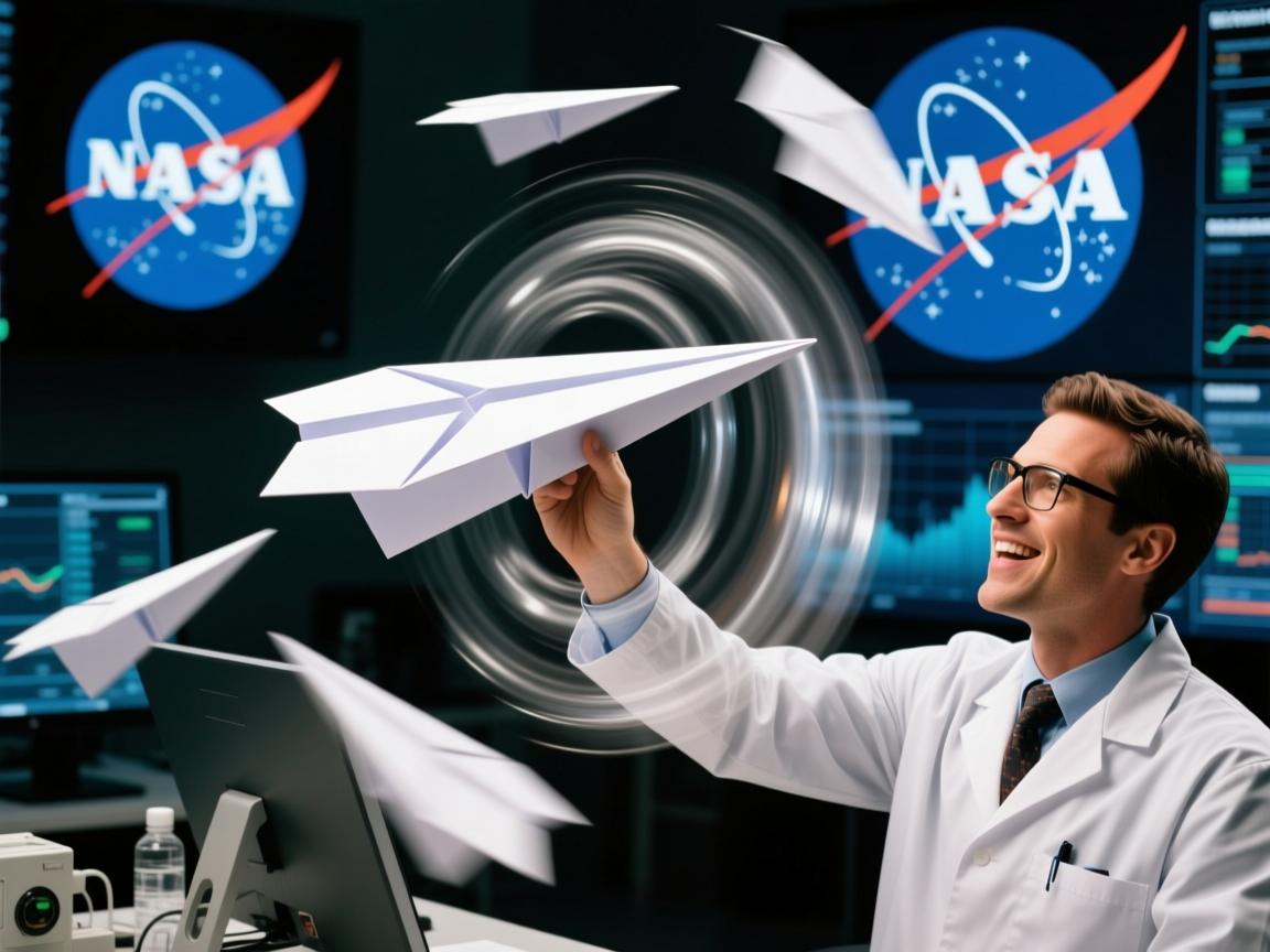 纸飞机疯狂转圈之谜!NASA工程师揭露空气动力学的惊人真相