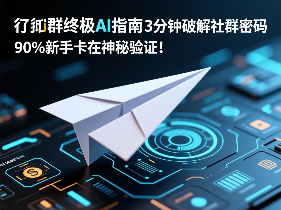 纸飞机加群终极AI指南,3分钟破解社群密码,90%新手卡在神秘验证!