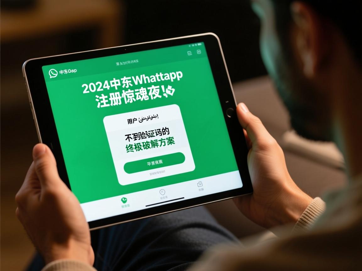 2024中东WhatsApp注册惊魂夜!平板用户收不到验证码的终极破解方案