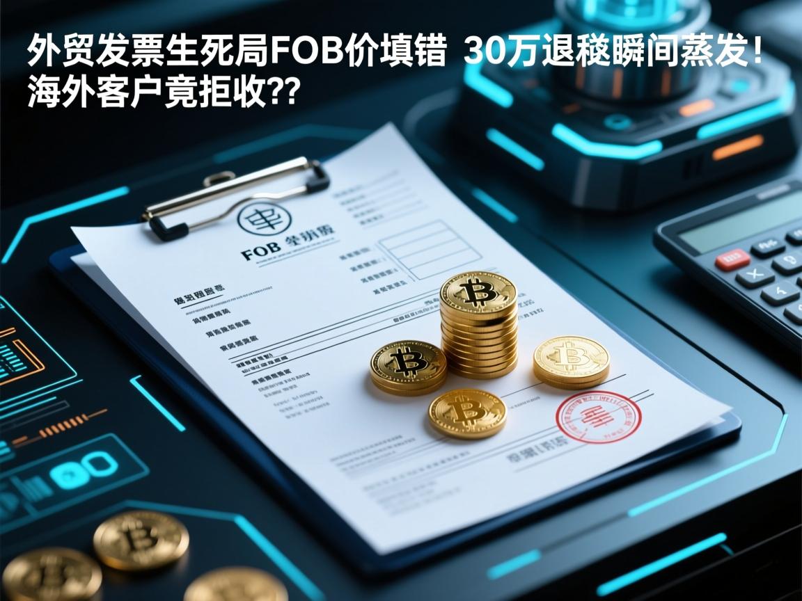 外贸发票生死局，FOB价填错，30万退税瞬间蒸发！海外客户竟拒收发票？