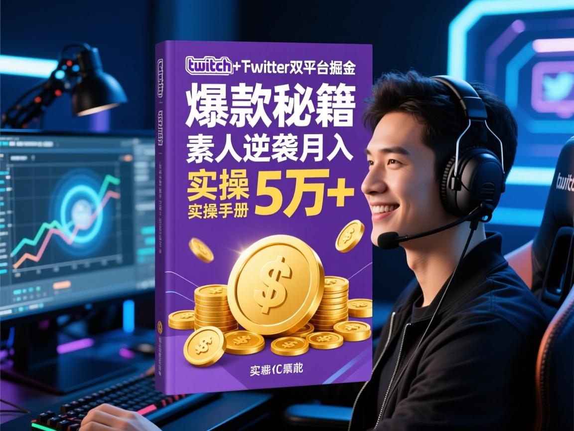 爆款秘籍，Twitch+Twitter雙平台掘金，素人逆襲月入5萬+實操手冊