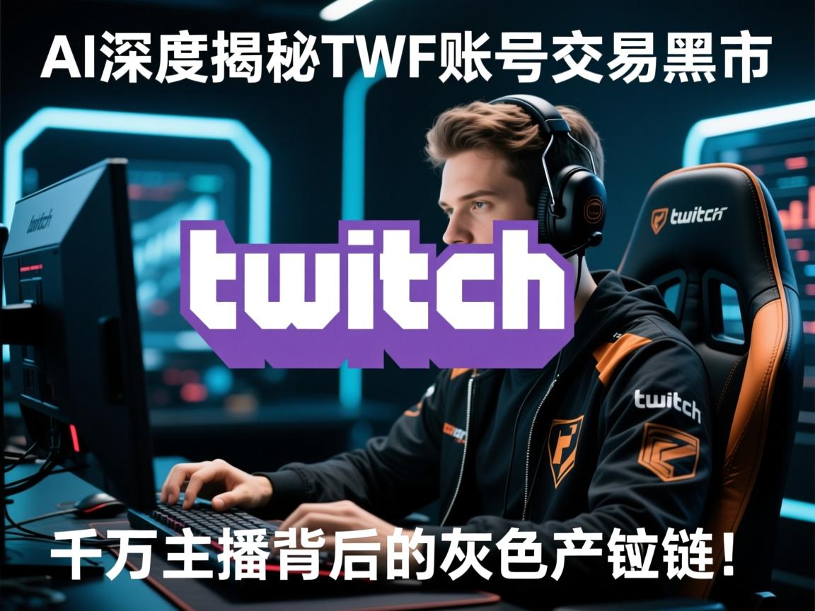 AI深度揭秘，Twitch賬號交易黑市，千萬主播背後的灰色産業鏈！