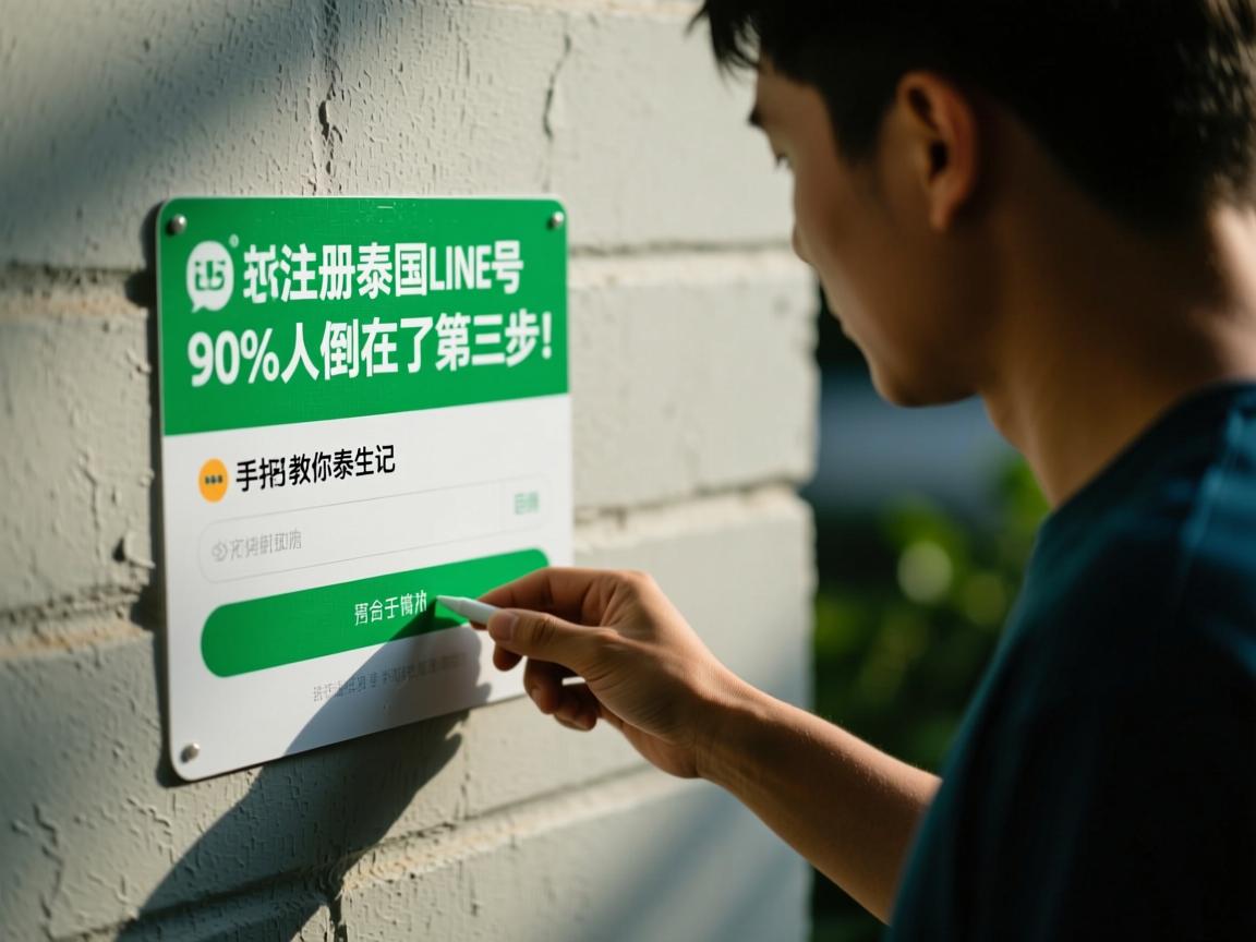 墙外社交求生记,手把手教你注册泰国LINE号,90%的人倒在了第三步!