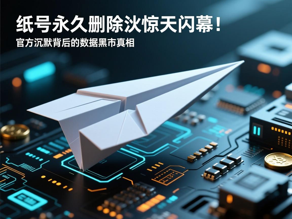 纸飞机账号永久删除惊天内幕！官方沉默背后的数据黑市真相
