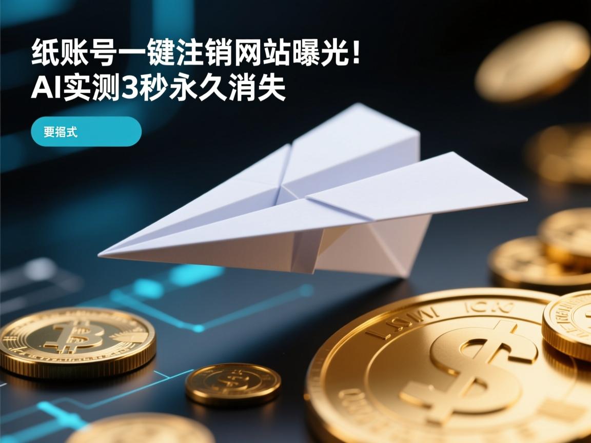 纸飞机账号一键注销网站曝光!AI实测3秒永久消失 纸飞机账号一键注销网站曝光!AI实测3秒永久消失