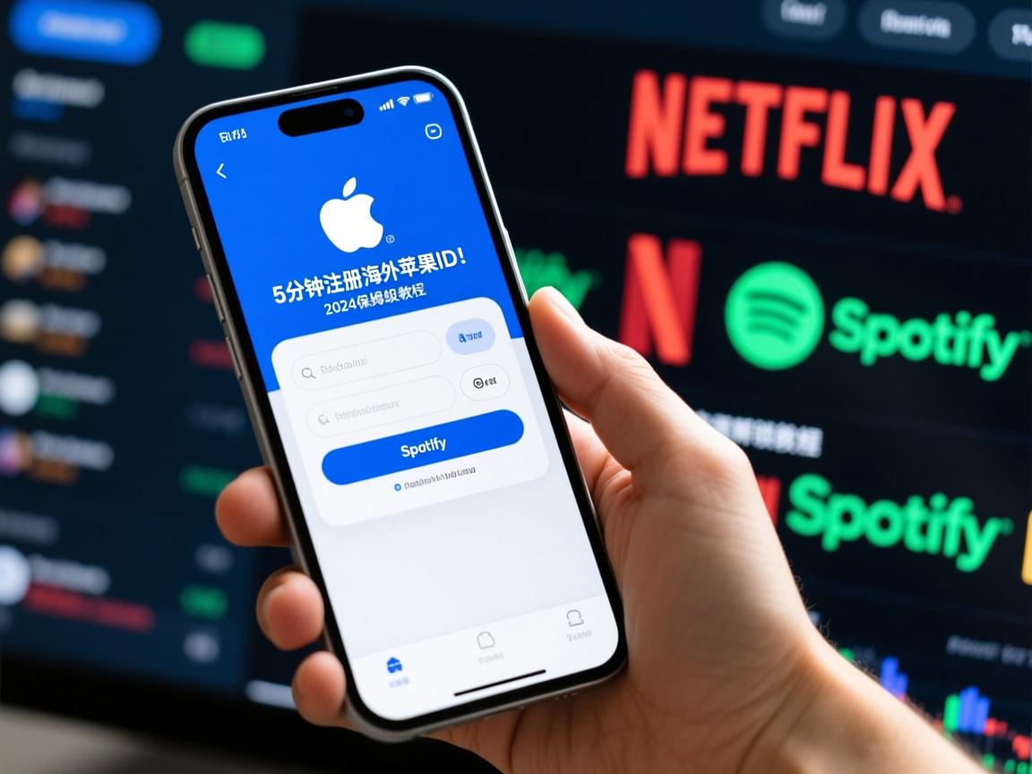 手机5分钟注册海外苹果ID!2024保姆级教程,亲测解锁Netflix、Spotify