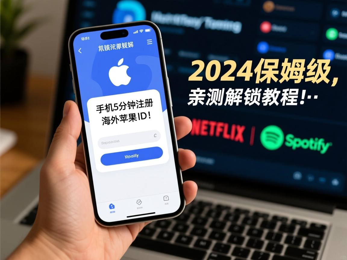手机5分钟注册海外苹果ID!2024保姆级教程,亲测解锁Netflix、Spotify
