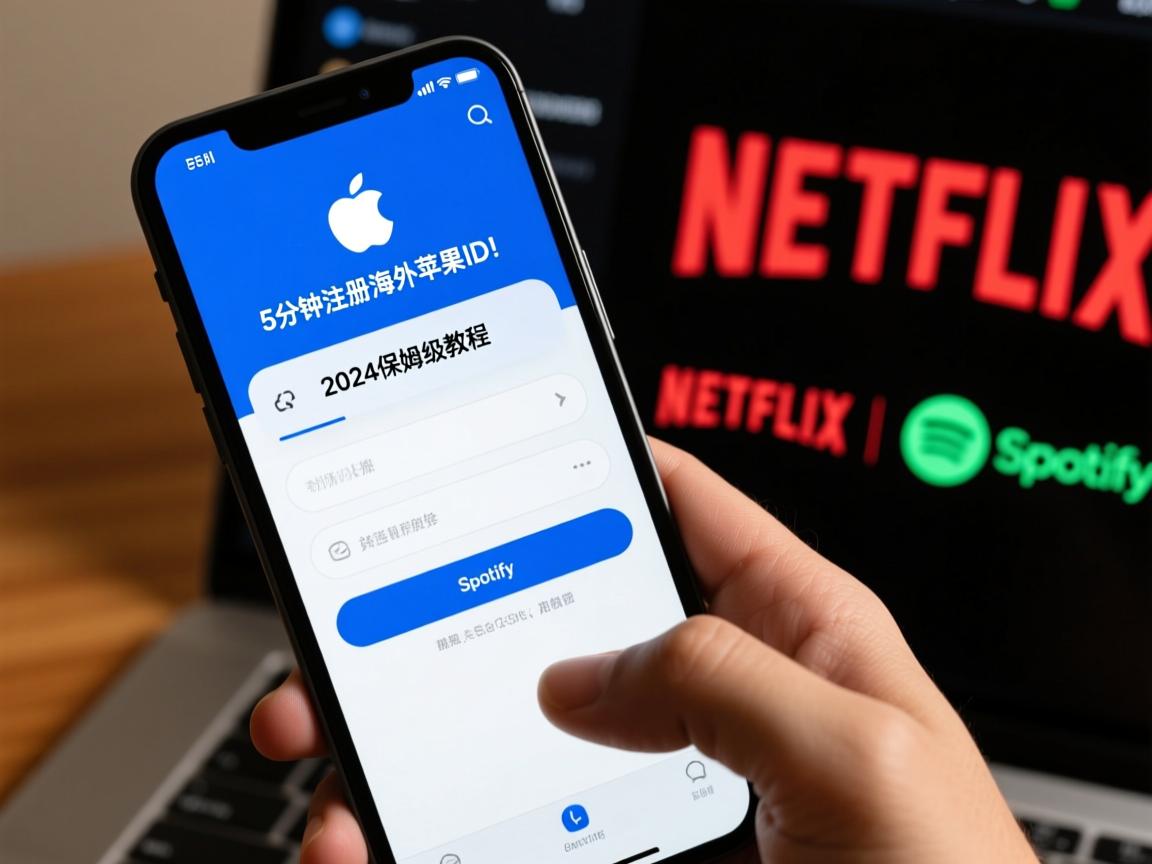手机5分钟注册海外苹果ID!2024保姆级教程,亲测解锁Netflix、Spotify