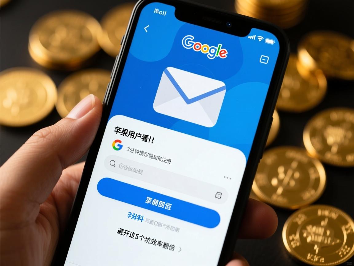 苹果用户必看!3分钟搞定谷歌邮箱注册,避开这5个坑效率翻倍