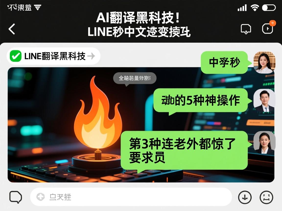 🔥AI翻译黑科技!LINE聊天秒变中文的5种神操作,第3种连老外都惊了