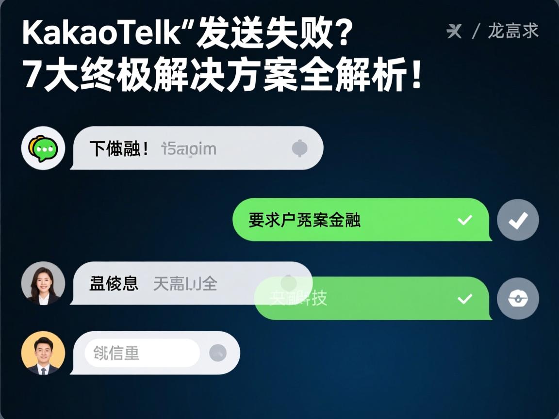 KakaoTalk消息发送失败？7大终极解决方案全解析！