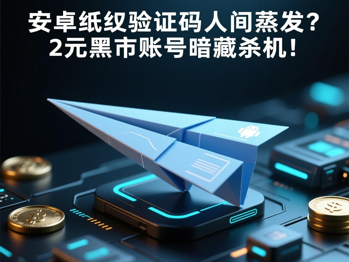 安卓纸飞机验证码人间蒸发？2元黑市账号暗藏杀机！