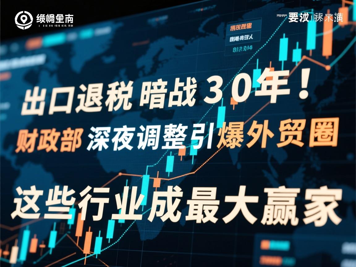 出口退税暗战30年!财政部深夜调整引爆外贸圈,这些行业成最大赢家 出口退税暗战30年!财政部深夜调整引爆外贸圈,这些行业成最大赢家