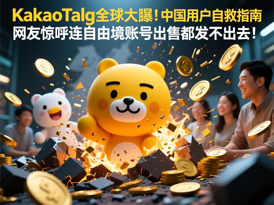 KakaoTalk全球大崩溃!中国用户自救指南曝光,网友惊呼,连自由境账号出售都发不出去!