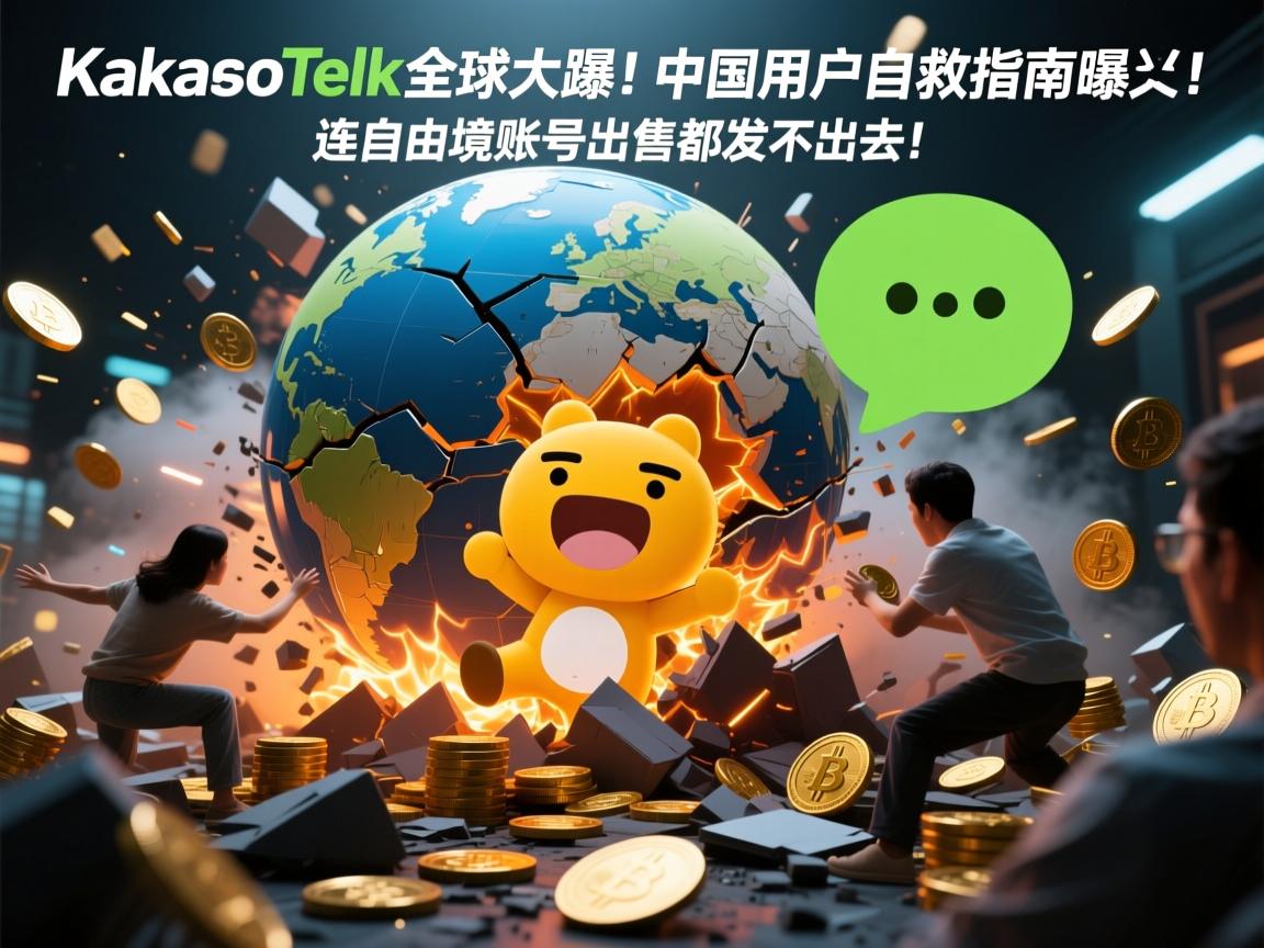 KakaoTalk全球大崩溃!中国用户自救指南曝光,网友惊呼,连自由境账号出售都发不出去!
