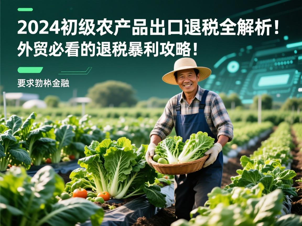 2024初级农产品出口退税全解析!外贸菜农必看的退税暴利攻略 2024初级农产品出口退税全解析!外贸菜农必看的退税暴利攻略