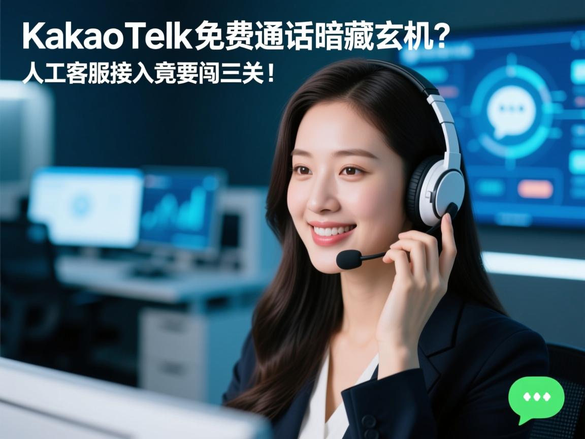 KakaoTalk免费通话暗藏玄机？人工客服接入竟要闯三关！