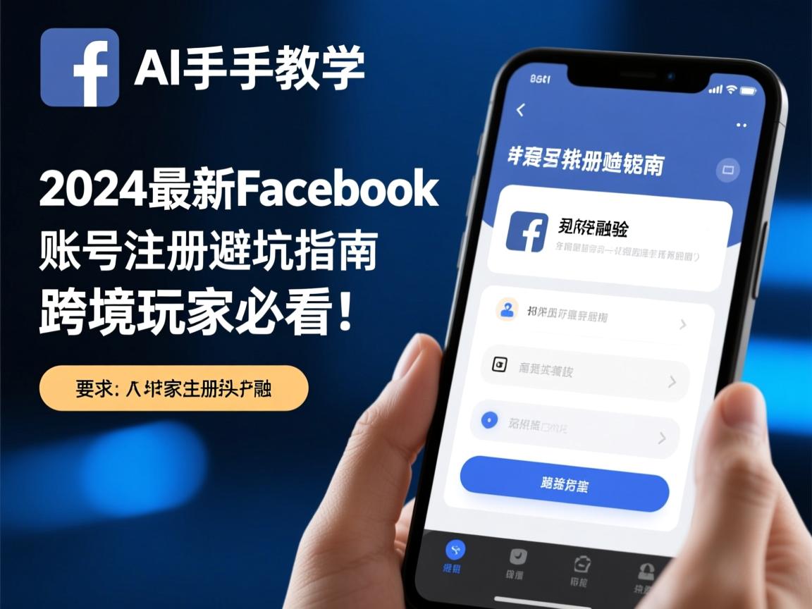 AI手把手教学，2024最新Facebook账号注册避坑指南，跨境玩家必看！