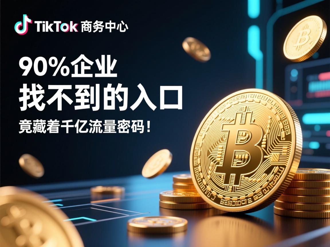 TikTok商务中心，90%企业找不到的入口，竟藏着千亿流量密码！