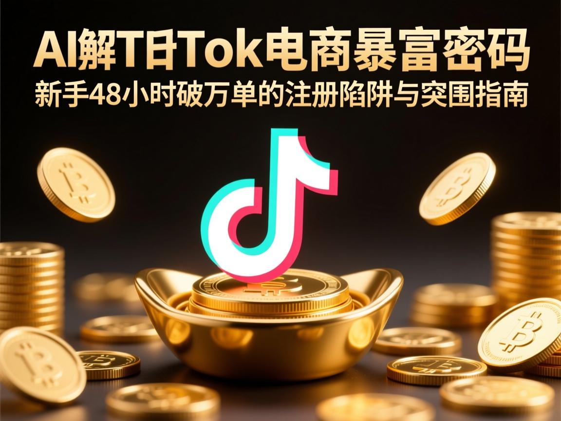 AI拆解TikTok电商暴富密码,新手48小时破万单的注册陷阱与突围指南