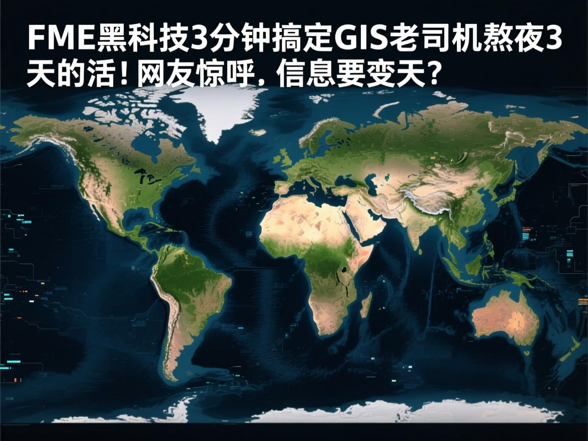 详细阅读:FME黑科技,3分钟搞定GIS老司机熬夜3天的活!网友惊呼,地理信息要变天? FME黑科技,3分钟搞定GIS老司机熬夜3天的活!网友惊呼,地理信息要变天?