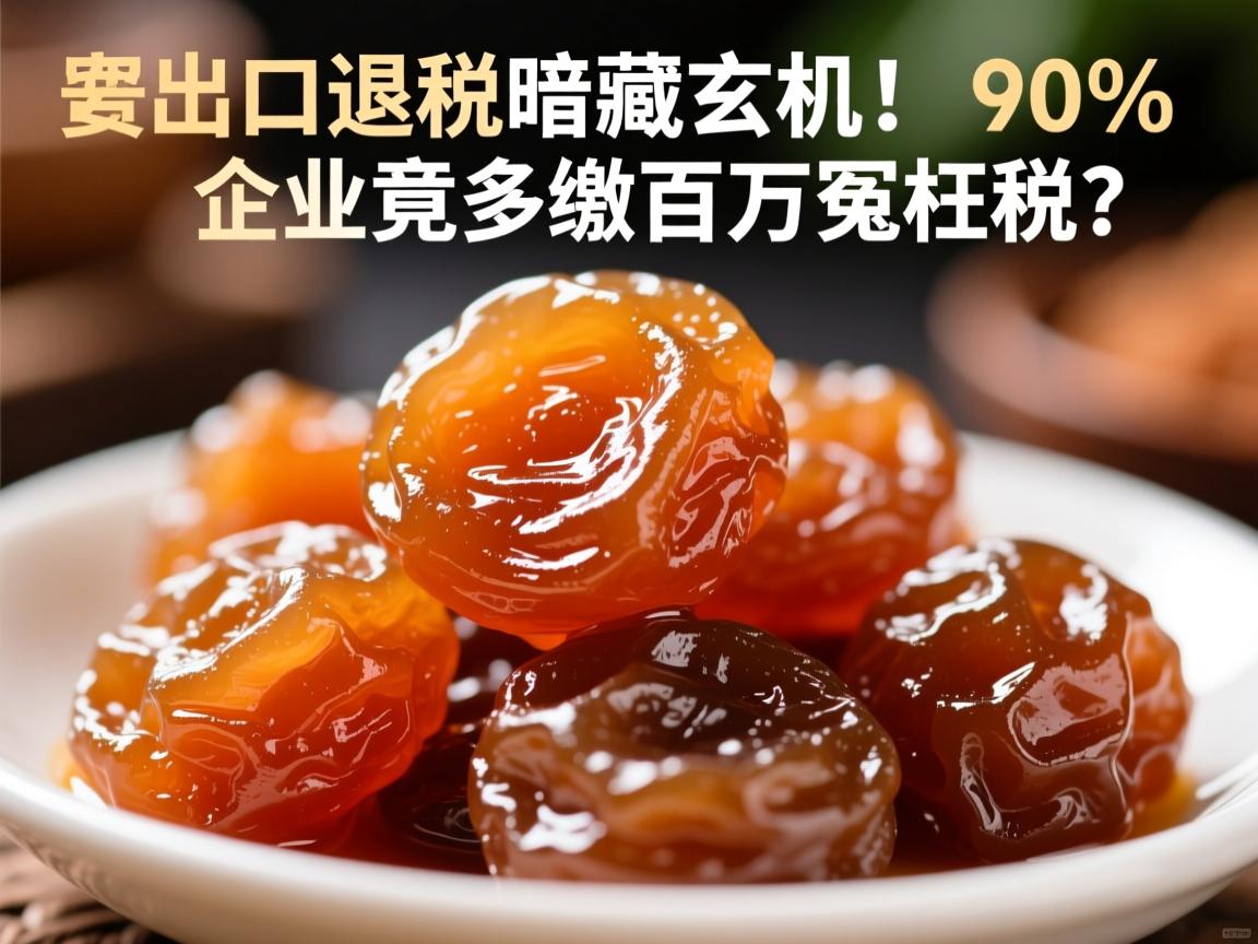 蜜饯出口退税暗藏玄机!90%企业竟多缴百万冤枉税?