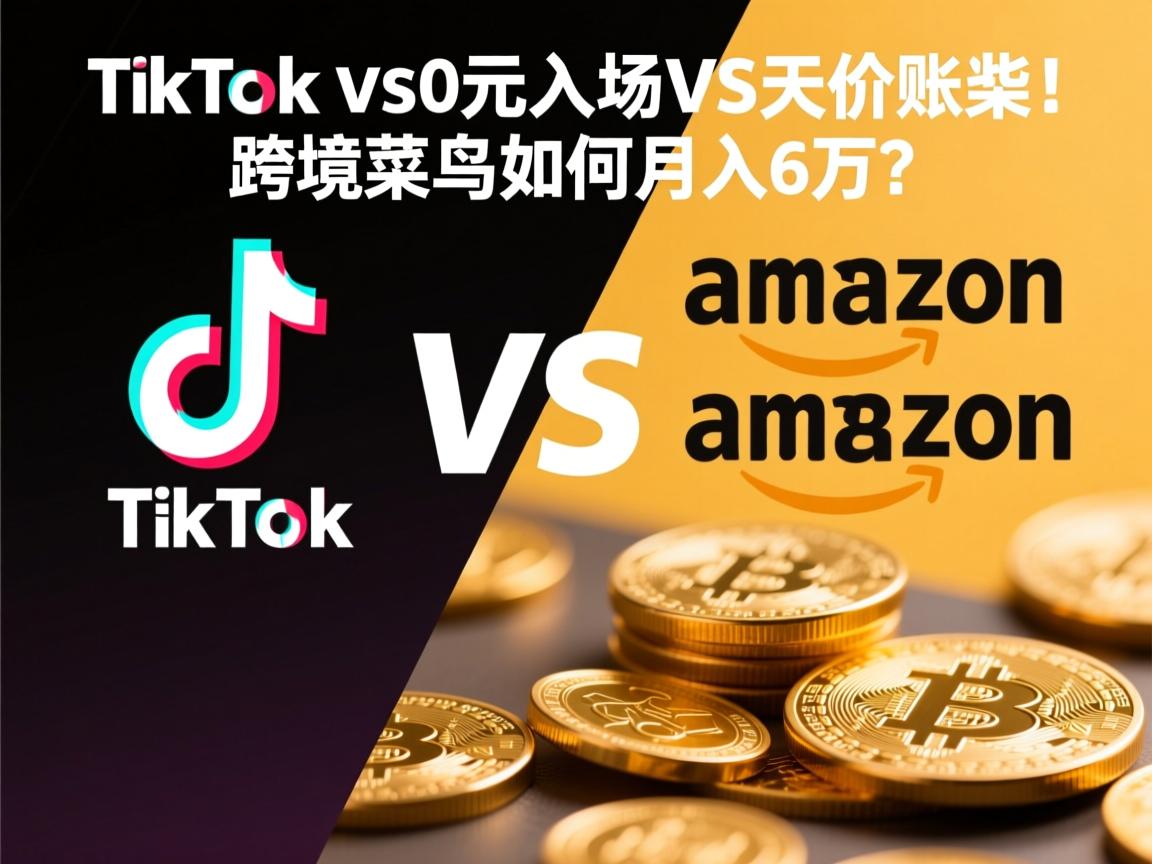 TikTok VS亚马逊,0元入场VS天价账单!跨境菜鸟如何月入6万?