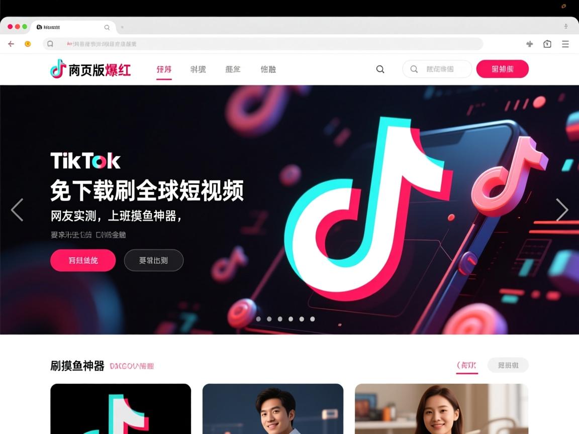 TikTok网页版爆红!免下载刷全球短视频,网友实测,上班摸鱼神器
