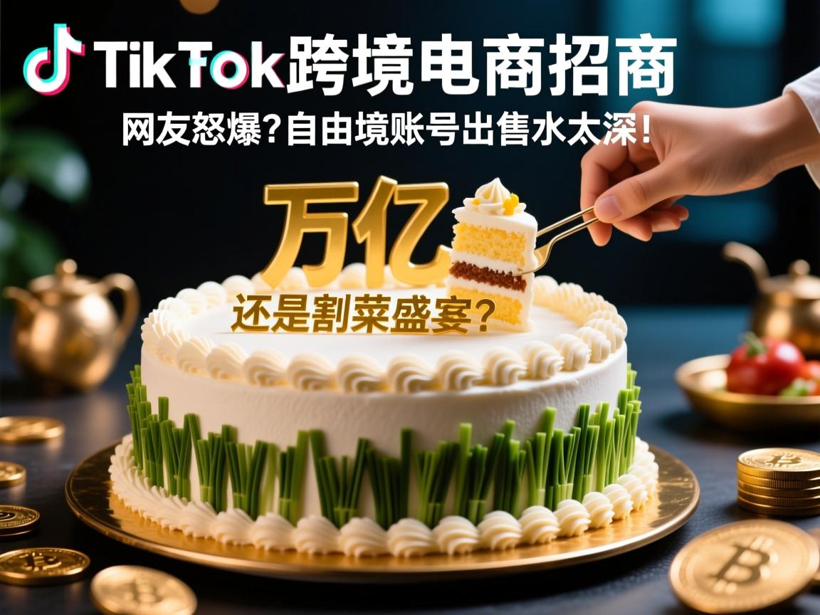 TikTok跨境电商招商,万亿蛋糕还是割韭菜盛宴?网友怒曝,自由境账号出售水太深!