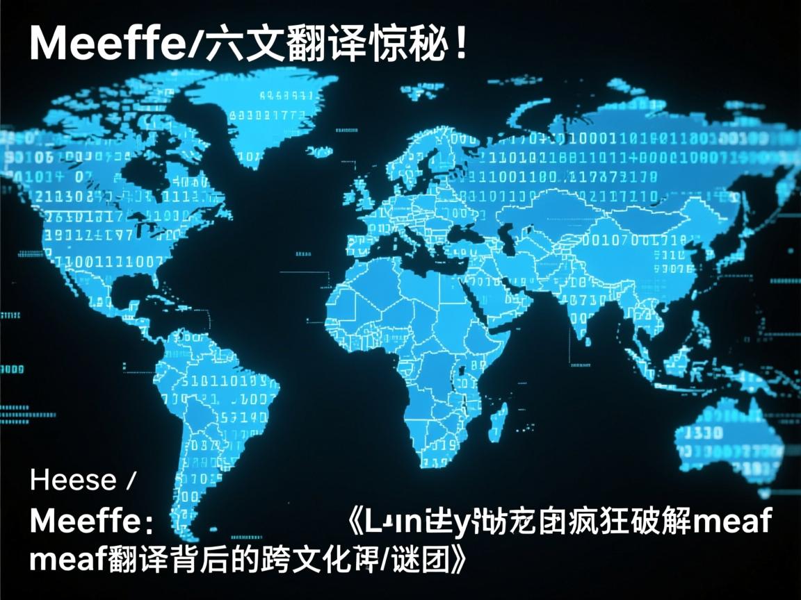 Meeffe中文翻译惊现神秘代码!全球网友疯狂破解meaf翻译背后的跨文化谜团