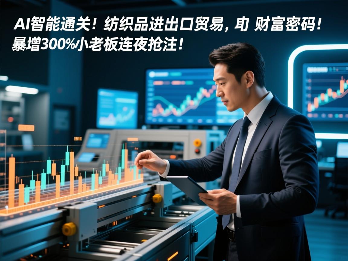 AI智能通关！纺织品进出口贸易暴增300%的财富密码，小老板连夜抢注！