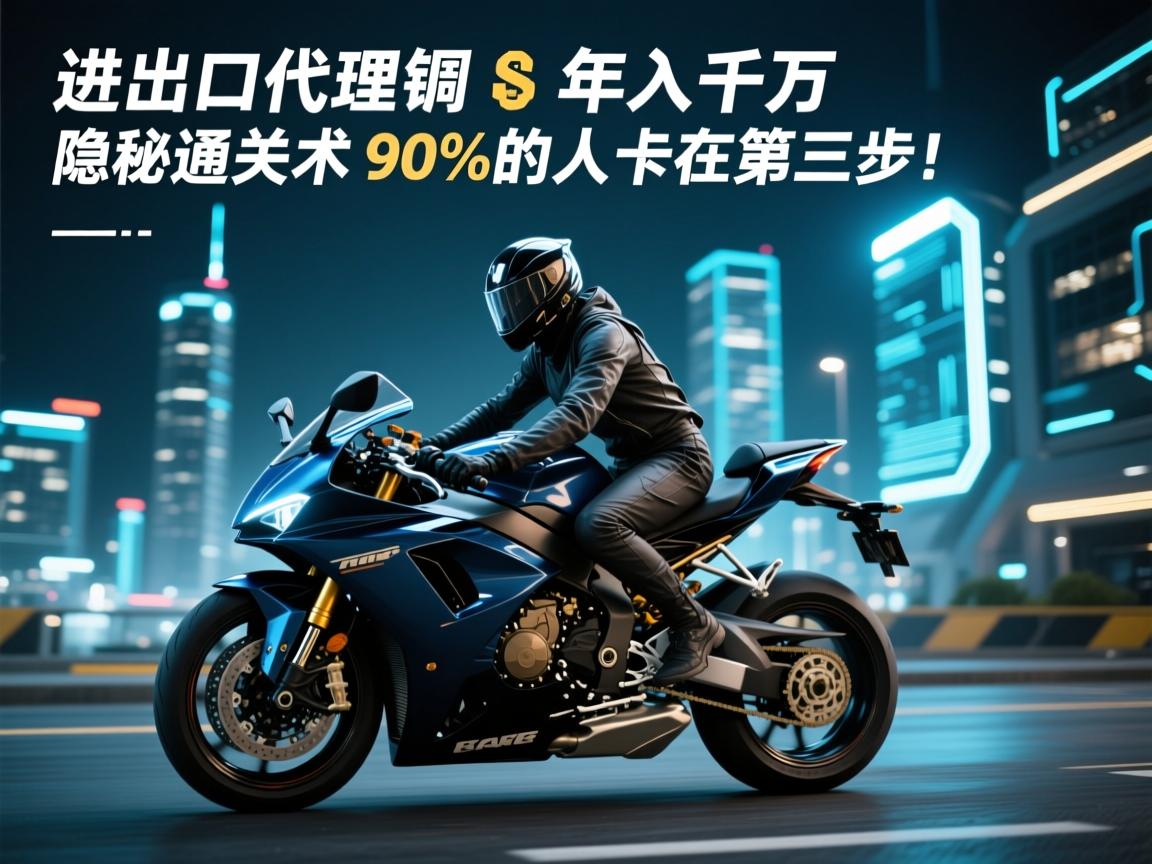 摩托车进出口代理,年入千万的隐秘通关术,90%的人卡在第三步!