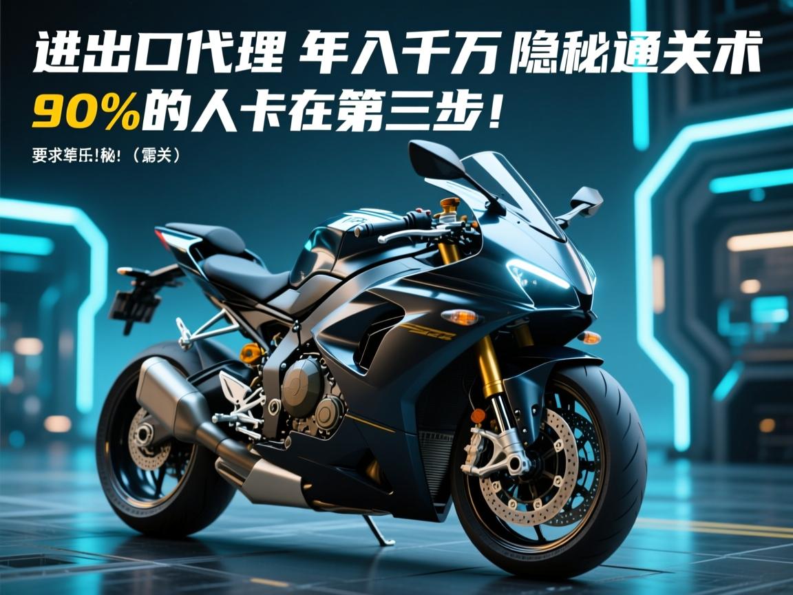 摩托车进出口代理，年入千万的隐秘通关术，90%的人卡在第三步！
