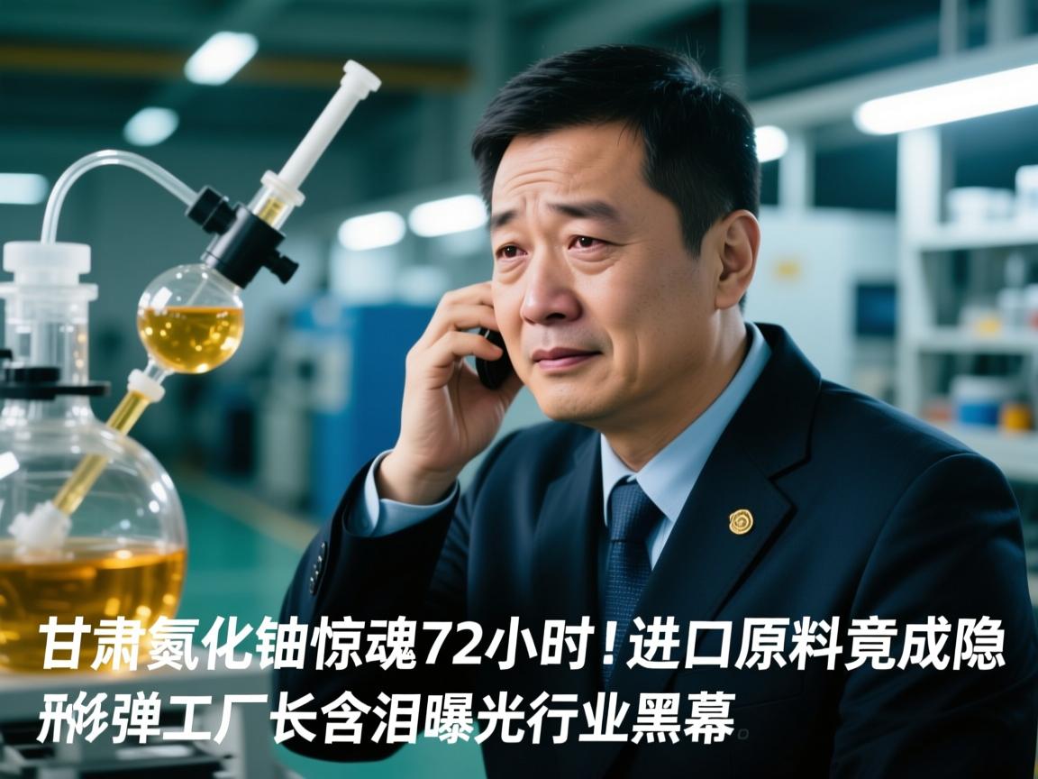 甘肃氯化钡惊魂72小时!进口原料竟成隐形炸弹,厂长含泪曝光行业黑幕