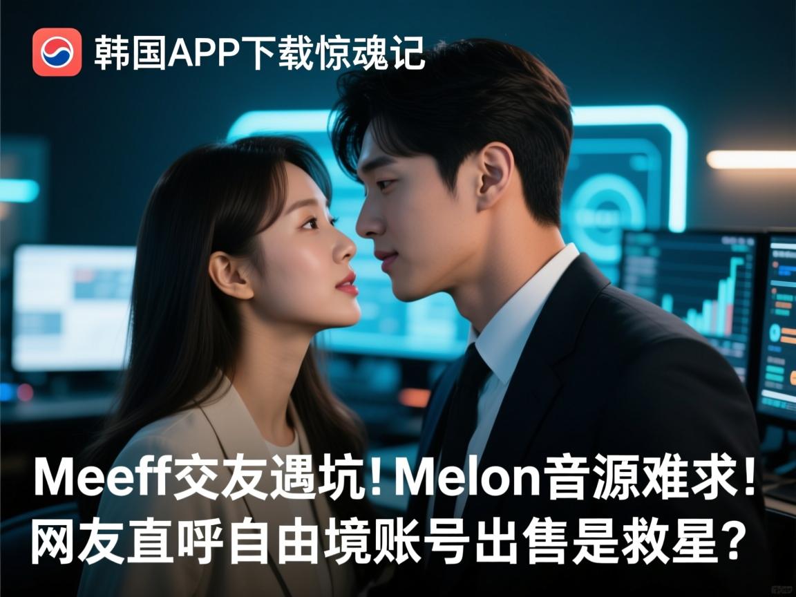 韩国APP下载惊魂记,Meeff交友遇坑,Melon音源难求!网友直呼自由境账号出售是救星?