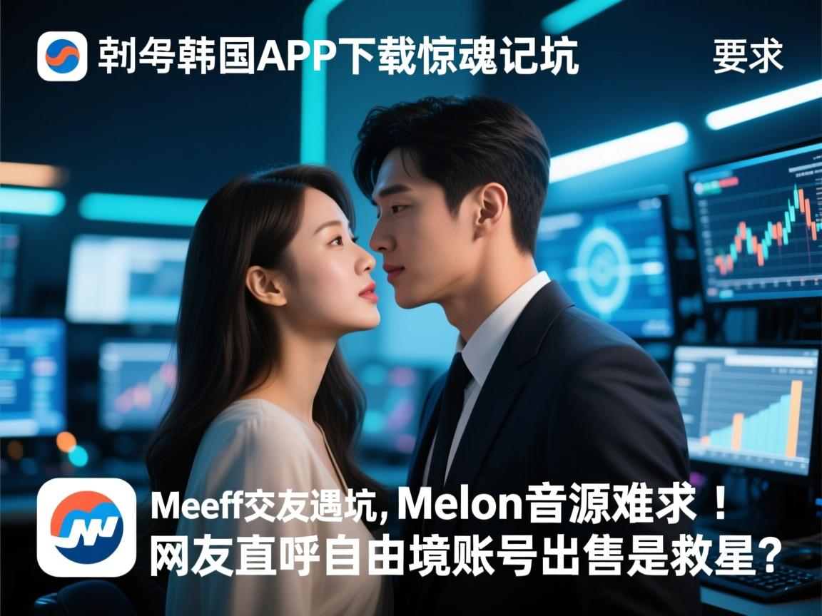 韩国APP下载惊魂记,Meeff交友遇坑,Melon音源难求!网友直呼自由境账号出售是救星?