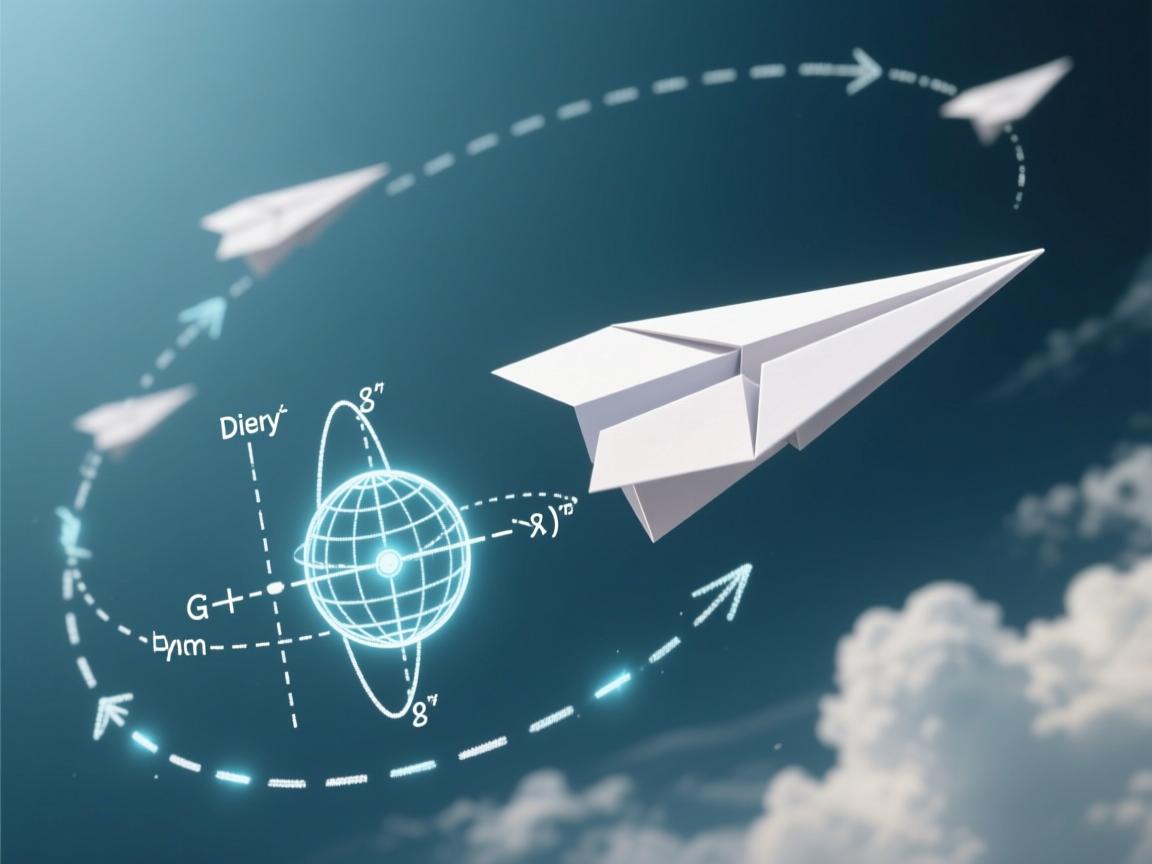 纸飞机空中画弧的奥秘,伯努利定律与重心的神奇共舞